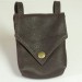 "Singleton" Brown Leather Bag, shown with Antique Gold hardware